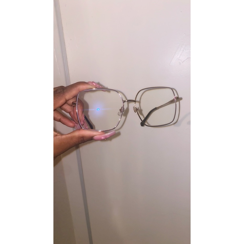 Gold Frame Fashion  glasses